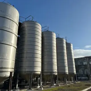 Production buildings surrounded by the estate vines